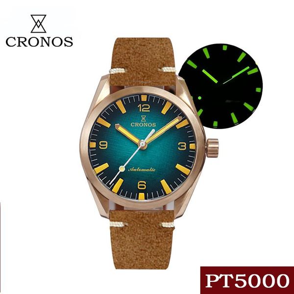 wristwatches cronos cusn8 bronze automatic men watches blue / green pt5000 sapphire crystal leather strap mechanical wrist watch for male, Slivery;brown
wristwatches cronos cusn8 bronze automatic men watches blue / green pt5000 sapphire crystal leather strap mechanical wrist watch for male, Slivery;brown