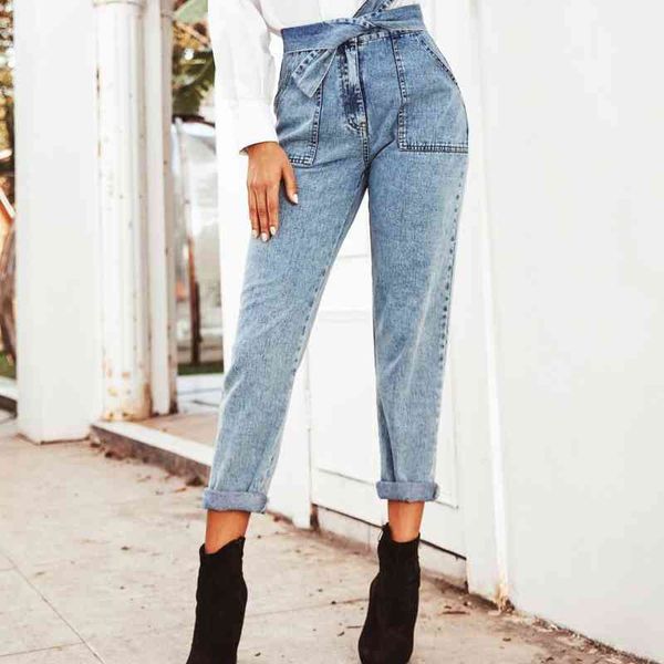 high waist pants trousers for women autumn fashion denim pants women's fried snowflake belt denim casual pants female 210514, Blue
high waist pants trousers for women autumn fashion denim pants women's fried snowflake belt denim casual pants female 210514, Blue