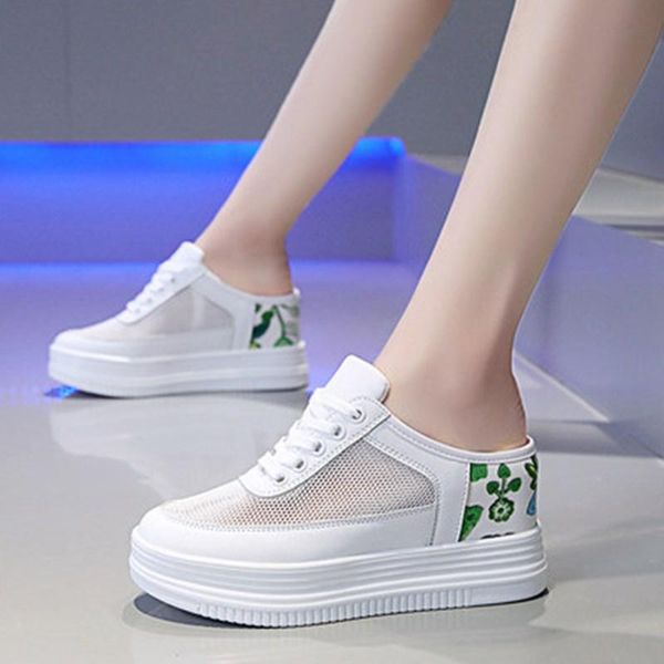 spring summer women's slippers 2021 color matching hand-painted flowers outside wear lazy height thick bottom without heel, Black
spring summer women's slippers 2021 color matching hand-painted flowers outside wear lazy height thick bottom without heel, Black