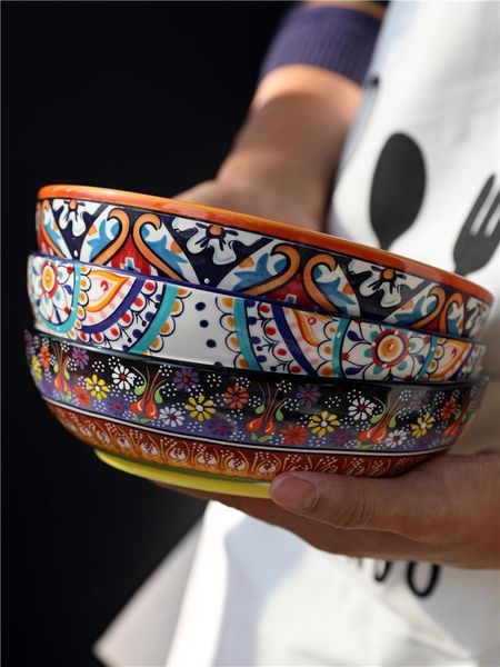 dishes & plates european ceramic tableware, household soup bowl, noodle rice salad creative plate
dishes & plates european ceramic tableware, household soup bowl, noodle rice salad creative plate