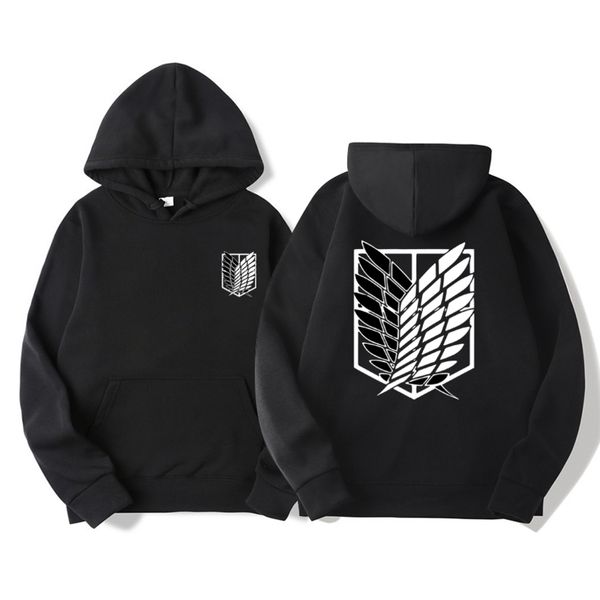 men's and women's titan attack hoodi, animation sweaters, street cloth, harajuku style, Black
men's and women's titan attack hoodi, animation sweaters, street cloth, harajuku style, Black