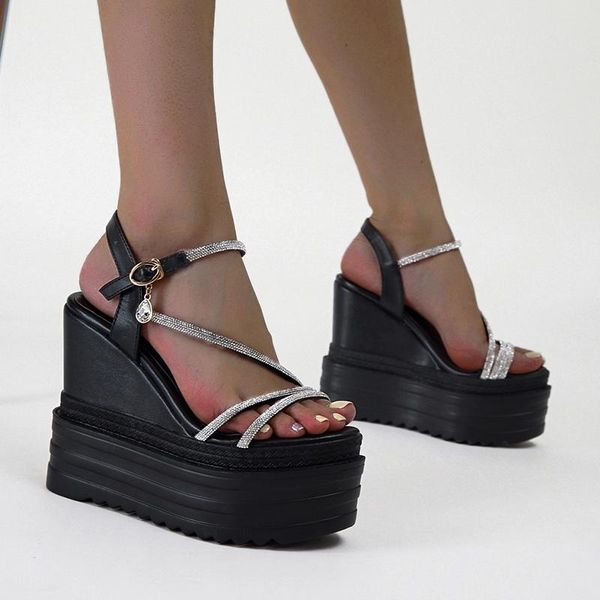 dress shoes ladies and sandals white heels size 34 platform women cross straps chunky summer wedges female, Black
dress shoes ladies and sandals white heels size 34 platform women cross straps chunky summer wedges female, Black