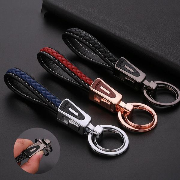 keychains fashion double keyring braided leather keychain rope key chain ring handmade diy pendant car keyrings accessories for men women, Silver
keychains fashion double keyring braided leather keychain rope key chain ring handmade diy pendant car keyrings accessories for men women, Silver