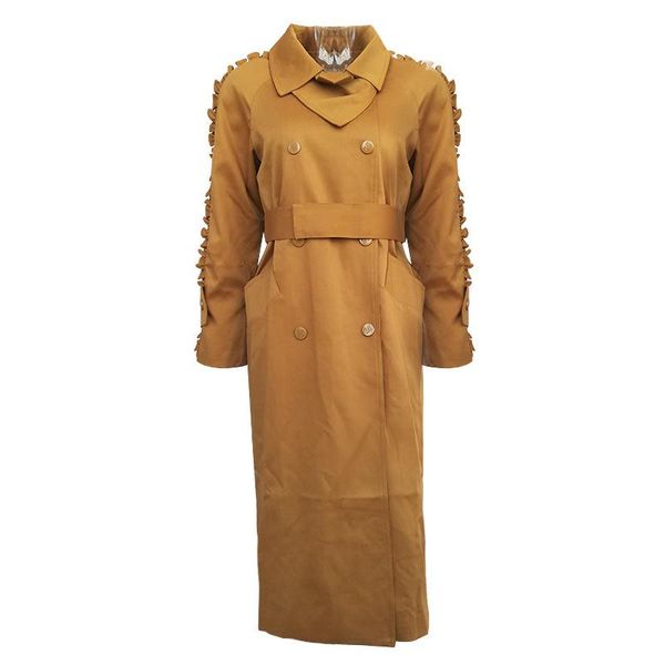 women's trench coats designer spring autumn women coat double breasted fashion long windbreaker slim, Tan;black
women's trench coats designer spring autumn women coat double breasted fashion long windbreaker slim, Tan;black