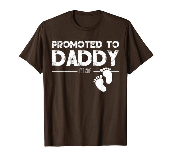 promoted to daddy est 2019 shirt father's day gift from wife, White;black 
promoted to daddy est 2019 shirt father's day gift from wife, White;black