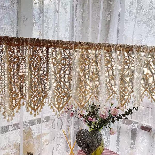 curtain & drapes retro style beige cotton thread crochet irregular tassel coffee multi-function decorative short
curtain & drapes retro style beige cotton thread crochet irregular tassel coffee multi-function decorative short