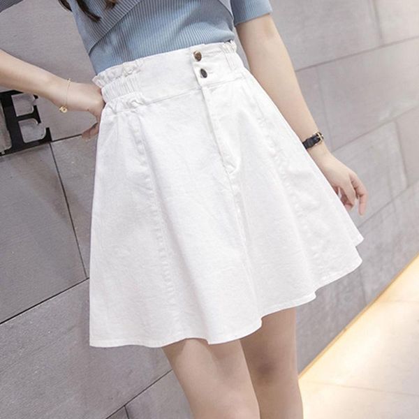 skirts 2021 summer women casual solid color high waist a-line denim female fashion button pleated jeans mini w202, Black
skirts 2021 summer women casual solid color high waist a-line denim female fashion button pleated jeans mini w202, Black