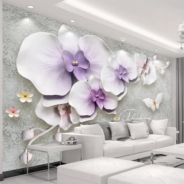 wallpapers custom size mural wallpaper 3d stereoscopic relief phalaenopsis flower living room bedroom wall cloth waterproof
wallpapers custom size mural wallpaper 3d stereoscopic relief phalaenopsis flower living room bedroom wall cloth waterproof