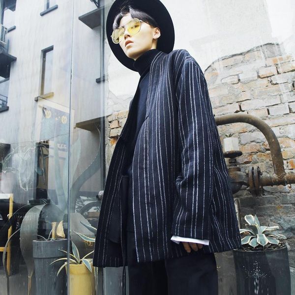 men's trench coats spring and autumn stripe long jacket men women japanese retro harajuku wind robe kimono cardigan, Tan;black
men's trench coats spring and autumn stripe long jacket men women japanese retro harajuku wind robe kimono cardigan, Tan;black