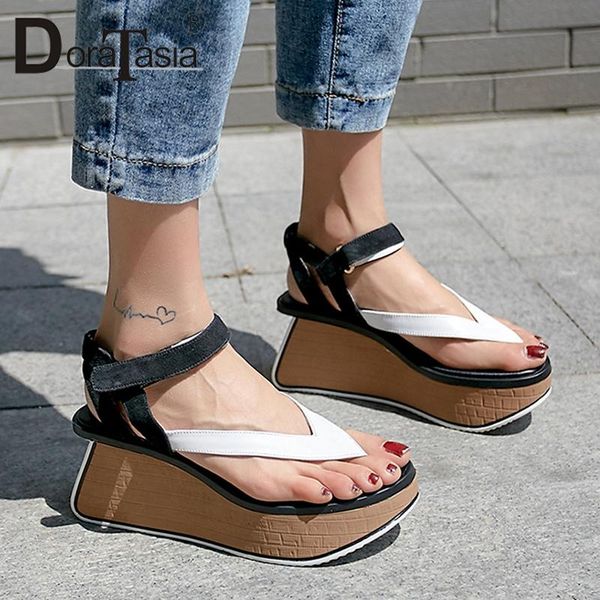 brand genuine leather kid suede shoes ladies wedges high heels platform woman causal party summer sandals dress, Black
brand genuine leather kid suede shoes ladies wedges high heels platform woman causal party summer sandals dress, Black