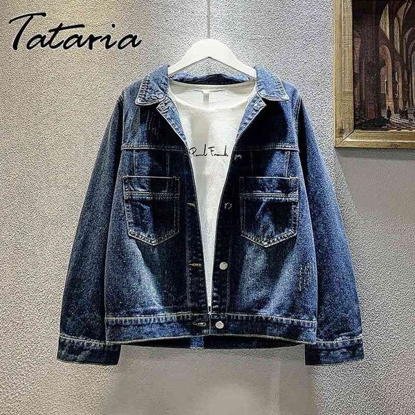 women's denim jacket embroidery casual loose plus size jeans coats spring windbreaker boyfriend female streetwear 210514, Black;brown
women's denim jacket embroidery casual loose plus size jeans coats spring windbreaker boyfriend female streetwear 210514, Black;brown