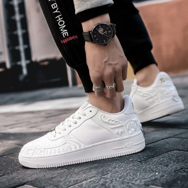 concise men shoes 2021 new lace up round toes spring autumn fat pu leather casual outdoors fashion classic comfortable sneakers mixed colors, Black
concise men shoes 2021 new lace up round toes spring autumn fat pu leather casual outdoors fashion classic comfortable sneakers mixed colors, Black