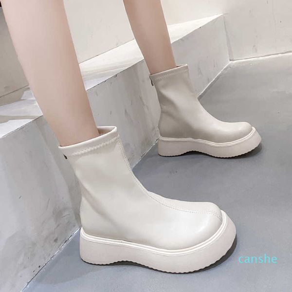 fashion-shoes round toe med heel boots luxury designer zipper boots-women rock fashion ladies elegant rubber flat basic retro, Black
fashion-shoes round toe med heel boots luxury designer zipper boots-women rock fashion ladies elegant rubber flat basic retro, Black