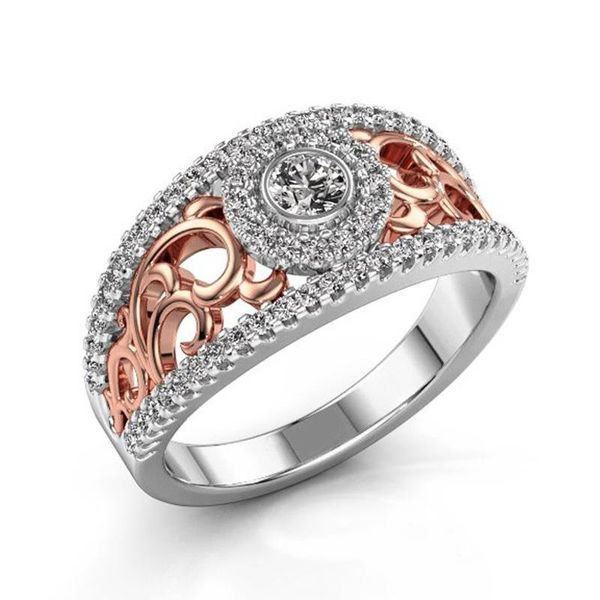 wedding rings hainon hollow two-tone color rose gold flower cubic zirconia ring for female fashion rhinestone women, Slivery;golden
wedding rings hainon hollow two-tone color rose gold flower cubic zirconia ring for female fashion rhinestone women, Slivery;golden