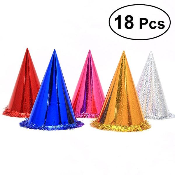 party hats 18pcs birthday cone with glittering tassel boarder for kids and adults (mix color)
party hats 18pcs birthday cone with glittering tassel boarder for kids and adults (mix color)