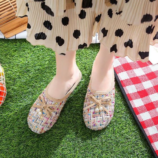 slippers round toe mules shoes women 2021 fashion breathable weave cloth butterfly-knot flat summer sandals ladies, Black
slippers round toe mules shoes women 2021 fashion breathable weave cloth butterfly-knot flat summer sandals ladies, Black