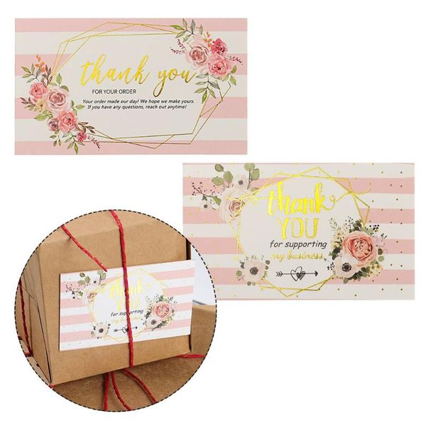 greeting cards 30pcs foil gold flower thank you for your order card small shop gift decoration
greeting cards 30pcs foil gold flower thank you for your order card small shop gift decoration