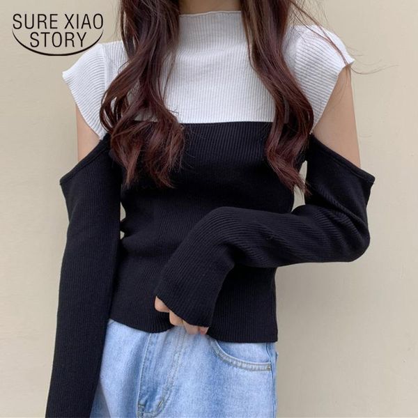vintage pullover womens sweaters fall 2021 autumn jumper women sweater off the shoulder knitted turtleneck 12207 women's, White;black
vintage pullover womens sweaters fall 2021 autumn jumper women sweater off the shoulder knitted turtleneck 12207 women's, White;black
