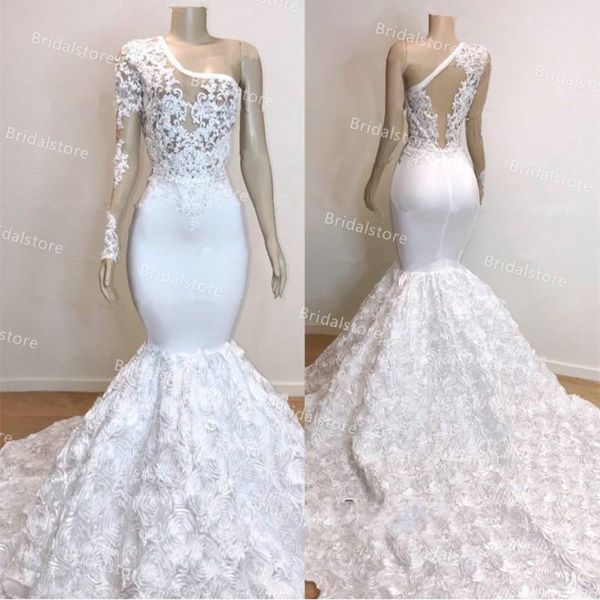one shoulder white prom dresses with lace long sleeve mermaid evening gowns bottom florals 2021 african black girls vestidos fiesta robe de
one shoulder white prom dresses with lace long sleeve mermaid evening gowns bottom florals 2021 african black girls vestidos fiesta robe de