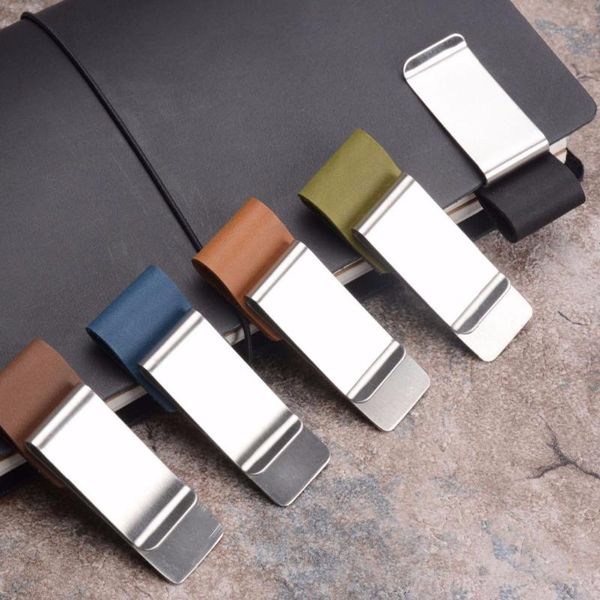 stainless steel & leather pen clip metal crazy horse/wax series accessories of traveler's notebook notepads, Purple;pink
stainless steel & leather pen clip metal crazy horse/wax series accessories of traveler's notebook notepads, Purple;pink