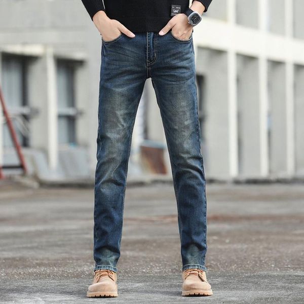 men's jeans 2021 fashion fall men's cotton slim-fit straight stretch business casual pants classic denim back zipper 38 40, Blue
men's jeans 2021 fashion fall men's cotton slim-fit straight stretch business casual pants classic denim back zipper 38 40, Blue