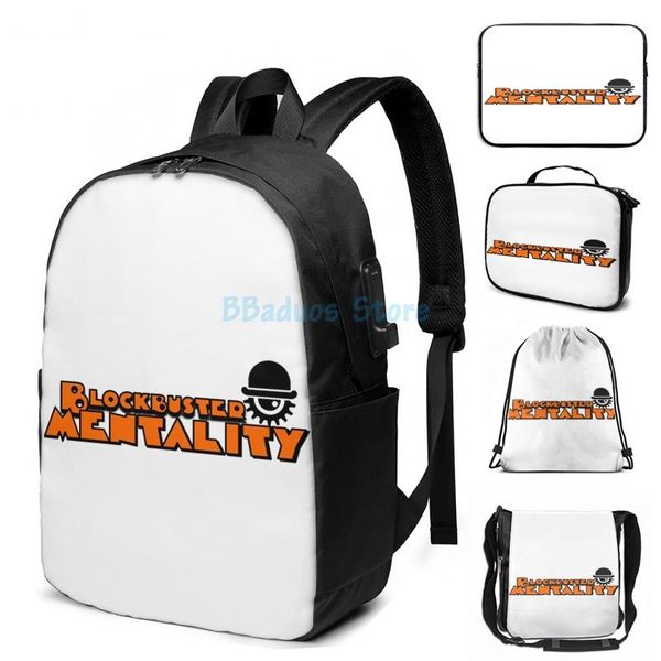 funny graphic print blockbuster orange usb charge backpack men school bags women bag travel laptop
funny graphic print blockbuster orange usb charge backpack men school bags women bag travel laptop