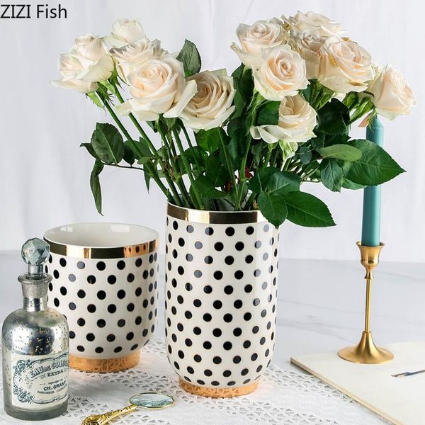 vases modern ceramic wave dot vase flower arrangement container gilded border hydroponic living room counterdecoration
vases modern ceramic wave dot vase flower arrangement container gilded border hydroponic living room counterdecoration