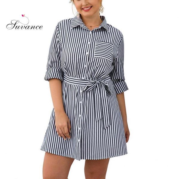 casual dresses spring office lady gray white striped turn-down collar fashion high waist size xl-4xl women mini dress jl-yd376, Black;gray
casual dresses spring office lady gray white striped turn-down collar fashion high waist size xl-4xl women mini dress jl-yd376, Black;gray