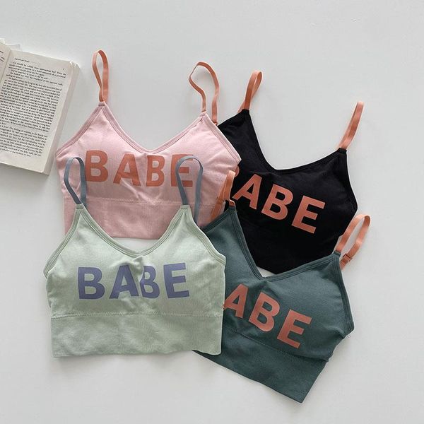 women's tanks & camis woman letter print knitted summer lady slim strap vest crop tube chest, White
women's tanks & camis woman letter print knitted summer lady slim strap vest crop tube chest, White