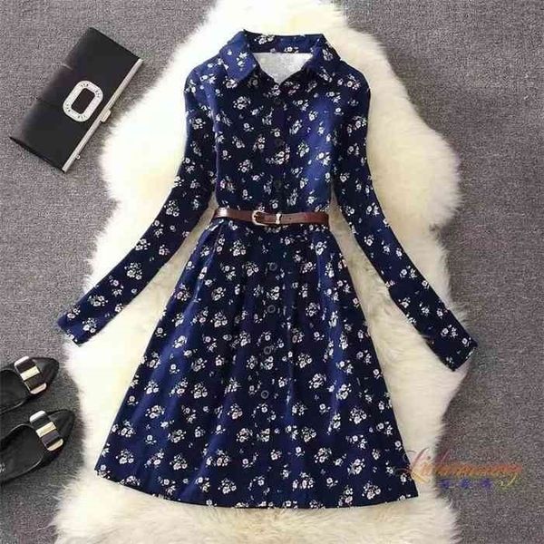 spring autumn women dresses long sleeve vintage dress with belt print floral preppy dress casual elegant femininos vestidos, Black;gray
spring autumn women dresses long sleeve vintage dress with belt print floral preppy dress casual elegant femininos vestidos, Black;gray