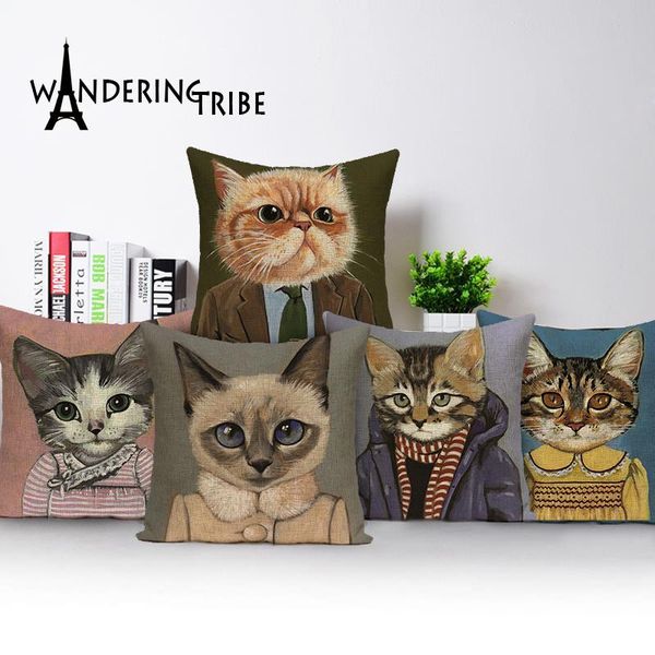 mr. animal printed vintage cushion 45*45cm linen custom cushions home decor cat pillowcase car seat sofa cover cushion/decorative pillow
mr. animal printed vintage cushion 45*45cm linen custom cushions home decor cat pillowcase car seat sofa cover cushion/decorative pillow