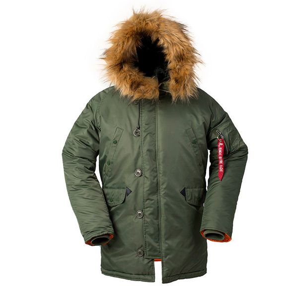 retro slim edition n3b air army pilots cotton jacket men's cotton jacket pocket winter hooded thick mid-length, Tan;black
retro slim edition n3b air army pilots cotton jacket men's cotton jacket pocket winter hooded thick mid-length, Tan;black
