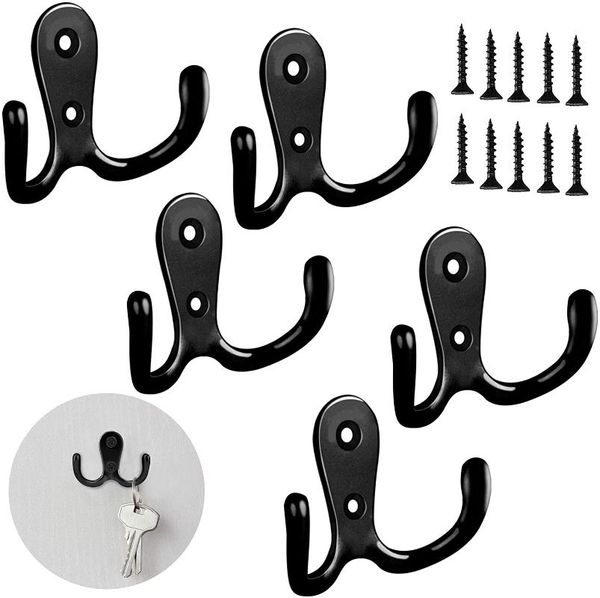 hooks & rails double fork coat hook with screw door wall, used for hanging clothes or daily necessities in living room, bathroom and bedroom
hooks & rails double fork coat hook with screw door wall, used for hanging clothes or daily necessities in living room, bathroom and bedroom