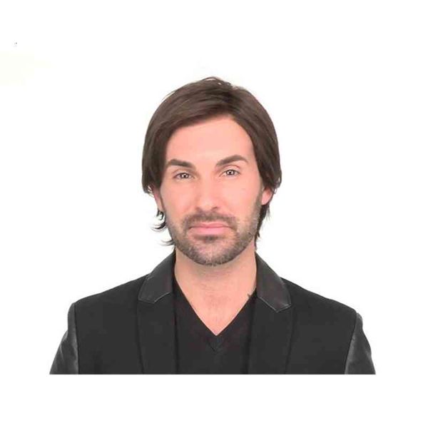 wig men's partial fashion high temperature silk chemical fiber, Black;brown
wig men's partial fashion high temperature silk chemical fiber, Black;brown