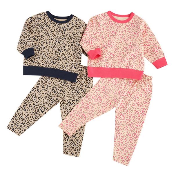 clothing sets 2 pcs infant baby kids leopard print casual suit round neck long sleeve pullover loose cotton trousers sweatsuit, White
clothing sets 2 pcs infant baby kids leopard print casual suit round neck long sleeve pullover loose cotton trousers sweatsuit, White