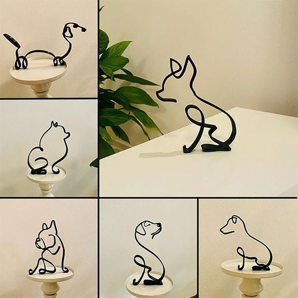 garden decorations dog minimalist art sculpture modern creative ornaments for home living room wall decoratio
garden decorations dog minimalist art sculpture modern creative ornaments for home living room wall decoratio