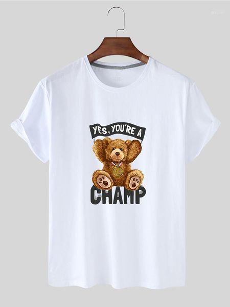 summer arrival t-shirt fit personality cartoon bear pattern printing retro short sleeve round neck women's, White
summer arrival t-shirt fit personality cartoon bear pattern printing retro short sleeve round neck women's, White