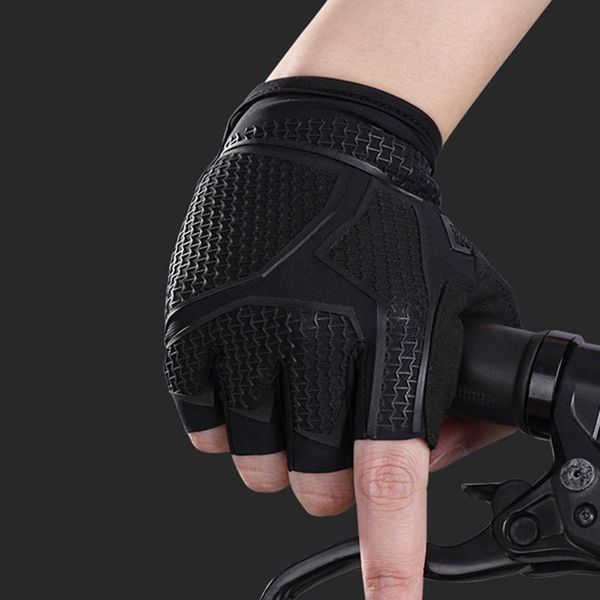 cycling gloves non-slip half finger with wrist wrap support padded fitness short open glove for riding sports summer mc889, Black
cycling gloves non-slip half finger with wrist wrap support padded fitness short open glove for riding sports summer mc889, Black