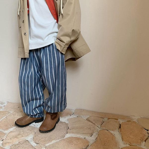 trousers autumn 2021 korean boys' vertical stripe leggings handsome trouser for promotion 6-3, Blue
trousers autumn 2021 korean boys' vertical stripe leggings handsome trouser for promotion 6-3, Blue