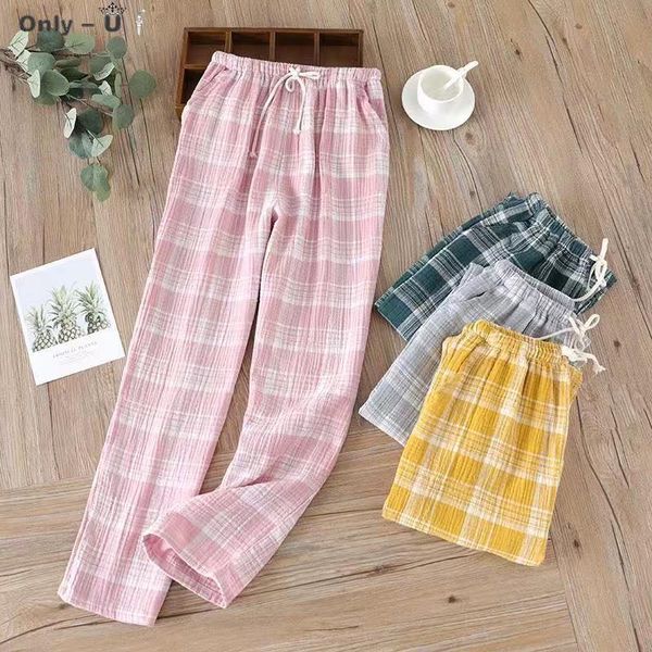 women's sleepwear cotton pajama pants women sleep bottom fashion plaid pyjamas female casual double home trousers, Black;red
women's sleepwear cotton pajama pants women sleep bottom fashion plaid pyjamas female casual double home trousers, Black;red