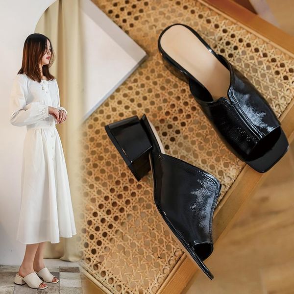 quality genuine leather summer sandals pumps women high heels shoes slippers fashion party wedding woman comfort, Black
quality genuine leather summer sandals pumps women high heels shoes slippers fashion party wedding woman comfort, Black