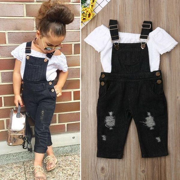 toddler kid baby girls lace bib pants jeans 2pcs outfits summer clothes for children kids clothing sets, White
toddler kid baby girls lace bib pants jeans 2pcs outfits summer clothes for children kids clothing sets, White