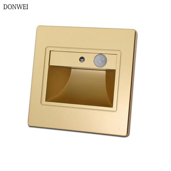 wall lamps donwei motion sensor led stair light 85-265v 3w recessed step human body induction footlight indoor corner lamp
wall lamps donwei motion sensor led stair light 85-265v 3w recessed step human body induction footlight indoor corner lamp