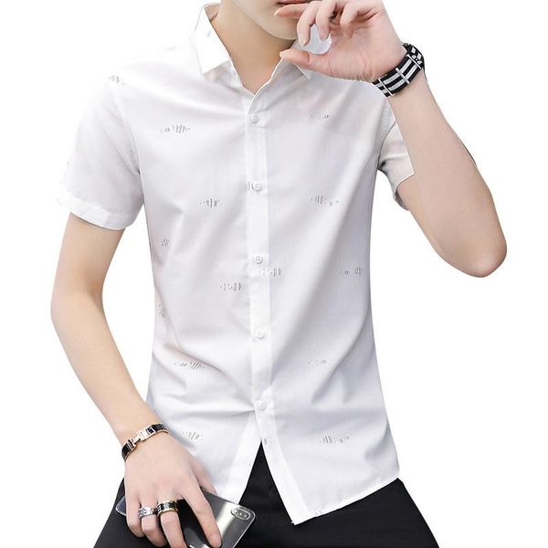 men's casual shirts men summer solid color all-match shirt cardigan comfortable printing handsome business short sleeve trend l, White;black
men's casual shirts men summer solid color all-match shirt cardigan comfortable printing handsome business short sleeve trend l, White;black