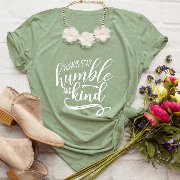 women's t-shirt christian humble be kind t shirts hope blessed black cotton tees funny fashion cute t-shirts for female, White
women's t-shirt christian humble be kind t shirts hope blessed black cotton tees funny fashion cute t-shirts for female, White