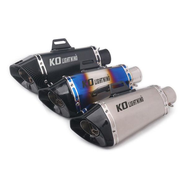 universal motorcycle exhaust tail pipe with muffler 51mm diameter 340mm length stainless steel system for modified 
universal motorcycle exhaust tail pipe with muffler 51mm diameter 340mm length stainless steel system for modified