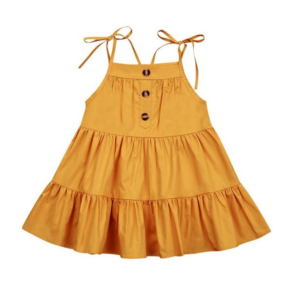 girl's dresses princess infant kids girls dress shoulder strap solid color sling button cake layered a-line 0-5y, Red;yellow
girl's dresses princess infant kids girls dress shoulder strap solid color sling button cake layered a-line 0-5y, Red;yellow