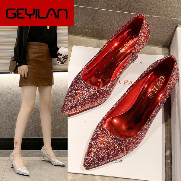 dress shoes wedding women's spring summer pumps high heels bling thin leather elegant red ladies party female, Black
dress shoes wedding women's spring summer pumps high heels bling thin leather elegant red ladies party female, Black