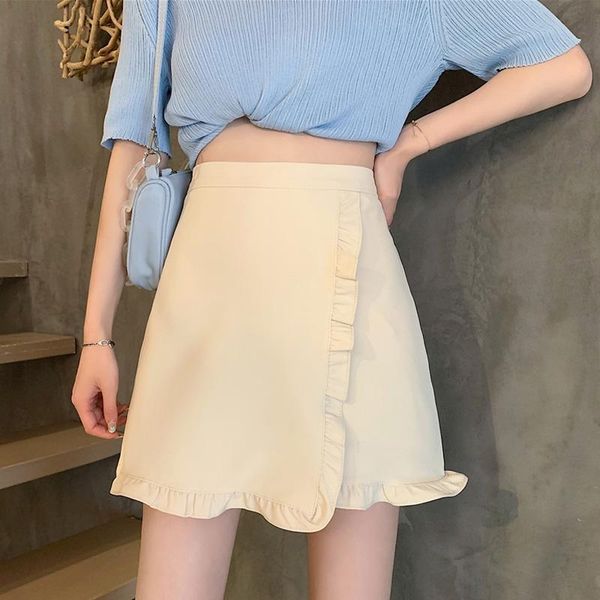 skirts women's short skirt high waist slimming ruffled irregular hip-length half-length a-line all-match women, Black
skirts women's short skirt high waist slimming ruffled irregular hip-length half-length a-line all-match women, Black