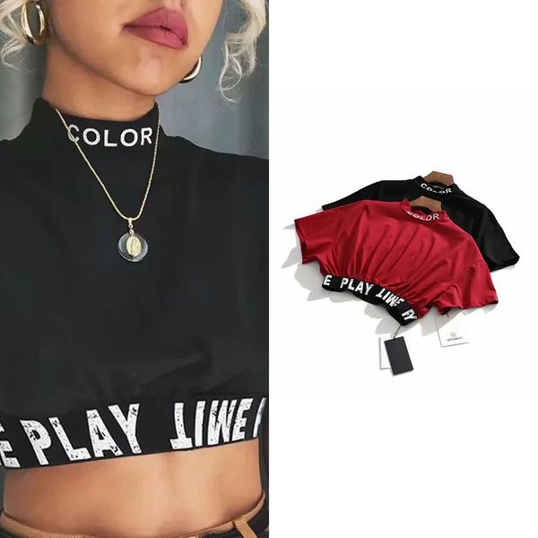 t-shirt street trendsetter fashion letter printed bat sleeve t-shirt summer loose and thin short open navel women's top, White
t-shirt street trendsetter fashion letter printed bat sleeve t-shirt summer loose and thin short open navel women's top, White